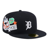 Detroit Tigers City Patch 59FIFTY Fitted Hat Navy