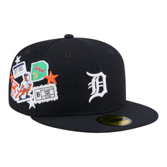 Detroit Tigers City Patch 59FIFTY Fitted Hat Navy