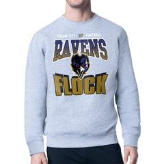 Baltimore Ravens Starter Comic Style Sweatshirt - Gray cheap