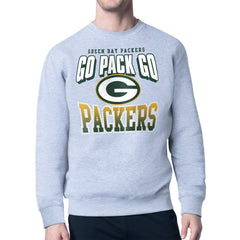 Green Bay Packers Starter Comic Style Sweatshirt - Gray for sale
