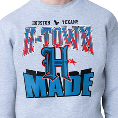 Houston Texans Starter Comic Style Sweatshirt - Gray outlet