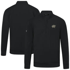 Columbus Blue Jackets Levelwear Copper Upright Quarter-Zip Pullover - Black Pullover