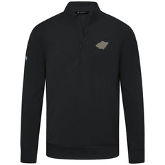 Minnesota Wild Levelwear Copper Upright Quarter-Zip Pullover - Black Pullover
