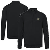 Toronto Maple Leafs Levelwear Copper Upright Quarter-Zip Pullover - Black Pullover