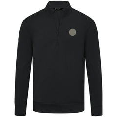 Edmonton Oilers Levelwear Copper Upright Quarter-Zip Pullover - Black Pullover