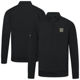 New York Rangers Levelwear Copper Upright Quarter-Zip Pullover - Black Pullover