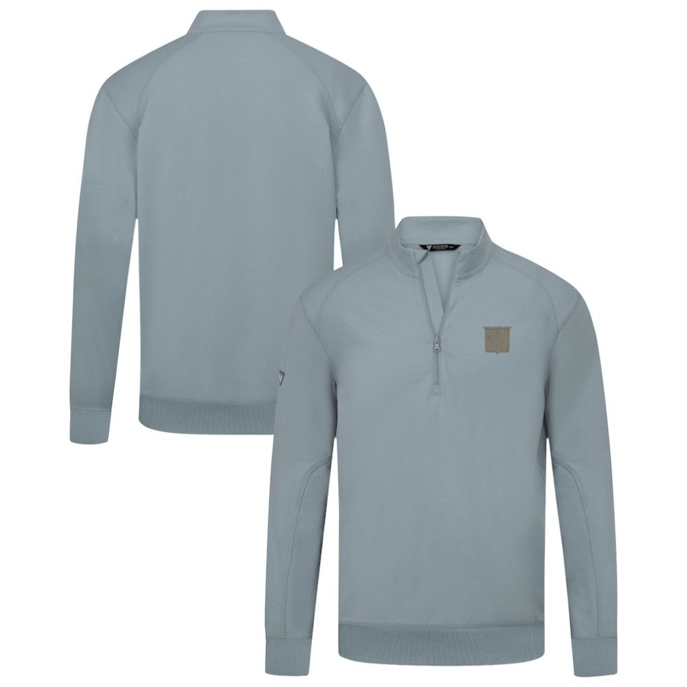 New York Rangers Levelwear Copper Upright Quarter-Zip Pullover - Gray Pullover