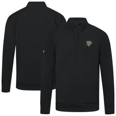 Pittsburgh Penguins Levelwear Copper Upright Quarter-Zip Pullover - Black Pullover