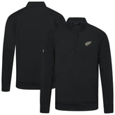 Detroit Red Wings Levelwear Copper Upright Quarter-Zip Pullover - Black Pullover
