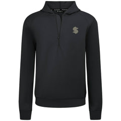Seattle Kraken Levelwear Technic Quarter-Zip Pullover Hoodie - Black Hoodies