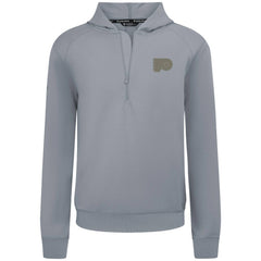 Philadelphia Flyers Levelwear Technic Quarter-Zip Pullover Hoodie - Gray Hoodies