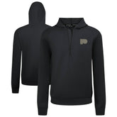 Philadelphia Flyers Levelwear Technic Quarter-Zip Pullover Hoodie - Black Hoodies
