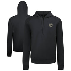 Chicago Blackhawks Levelwear Technic Quarter-Zip Pullover Hoodie - Black Hoodies