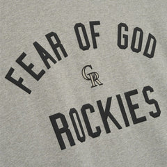 Colorado Rockies Fear of God x MLB 90's Fit T-Shirt Heather Gray