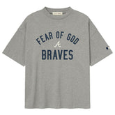 Atlanta Braves Fear of God x MLB 90's Fit T-Shirt Heather Gray