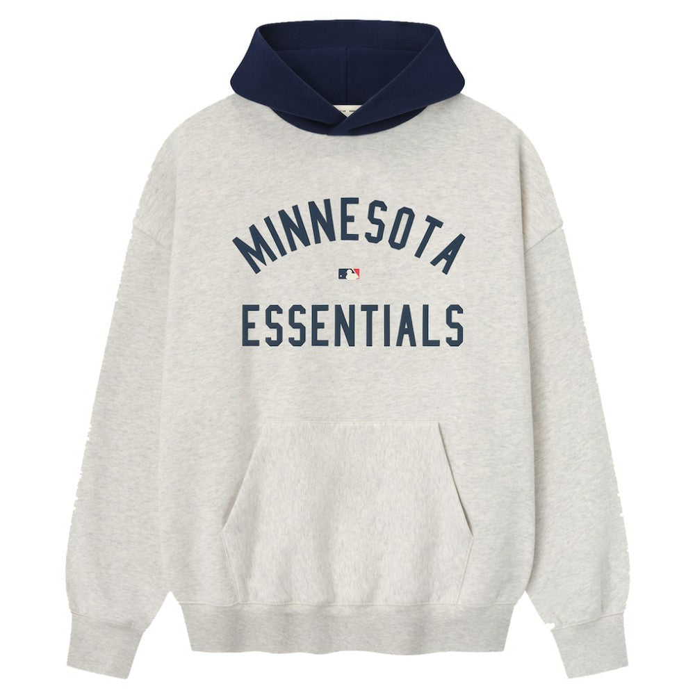 Minnesota Twins Fear of God x MLB Sport Fit Hoodie Light Heather Gray/Navy