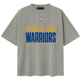 Golden State Warriors Fear of God x NBA Unisex 90s T-Shirt sale - Heather Gray shop