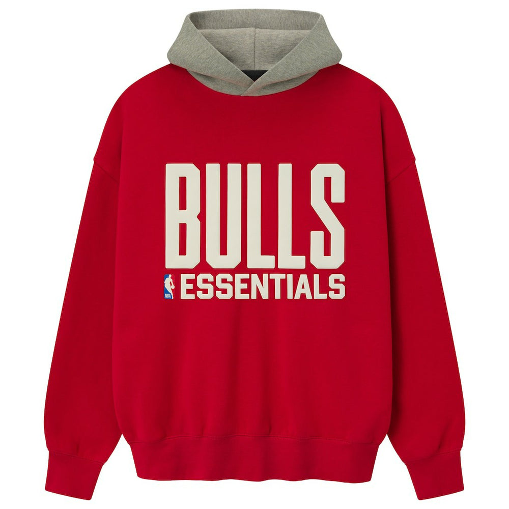 Chicago Bulls Fear of God x NBA Unisex Sport Hoodie - Red/Heather Gray discount