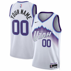 Utah Jazz Unisex Swingman Custom Jersey - Association Edition - White cheap