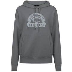 Cincinnati Reds Levelwear Women's Adorn Banner Arch Hoodie Stone