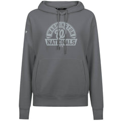Washington Nationals Levelwear Women's Adorn Banner Arch Hoodie Stone