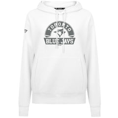 Toronto Blue Jays Levelwear Women's Adorn Banner Arch Hoodie White