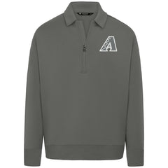 Arizona Diamondbacks Levelwear Women's Canmore Chenille Logo Quarter-Zip Top Stone
