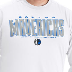Dallas Mavericks G-III Sports by Carl Banks Adaptive Printed Mesh Effect Long Sleeve T-Shirt sale - White cheap