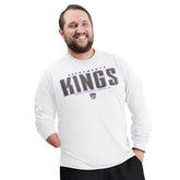 Sacramento Kings G-III Sports by Carl Banks Adaptive Printed Mesh Effect Long Sleeve T-Shirt - White shop