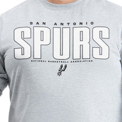 San Antonio Spurs G-III Sports by Carl Banks Adaptive Printed Mesh Effect Long Sleeve T-Shirt - Gray discount