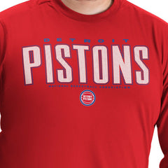 Detroit Pistons G-III Sports by Carl Banks Adaptive Printed Mesh Effect Long Sleeve T-Shirt sale - Red sale