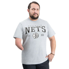 Brooklyn Nets G-III Sports by Carl Banks Adaptive Classic Team Spirit Short Sleeve T-Shirt - Gray for sale