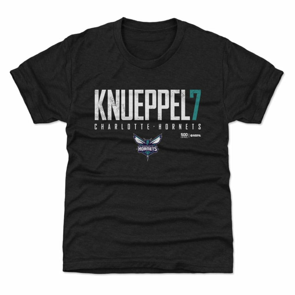 Kon Knueppel Charlotte Hornets 500 Level Youth Elite T-Shirt - Black on sale