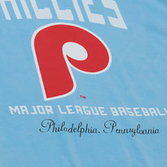 Philadelphia Phillies Women's Cooperstown Cropped Boxy T-Shirt Light Blue