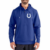 Indianapolis Colts Cutter & Buck Roam Eco Half-Zip Recycled Pullover Hoodie - Royal online