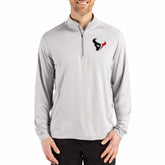 Houston Texans Cutter & Buck Coastline Epic Comfort Recycled Quarter-Zip Pullover - Gray outlet