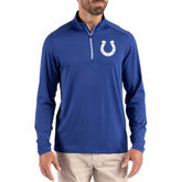Indianapolis Colts Cutter & Buck Coastline Epic Comfort Recycled Quarter-Zip Pullover - Royal outlet
