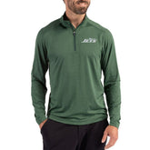 New York Jets Cutter & Buck Coastline Epic Comfort Recycled Quarter-Zip Pullover - Green discount