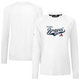 Atlanta Braves Levelwear Women's Slender Glide T-Shirt White