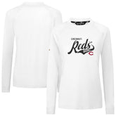 Cincinnati Reds Levelwear Women's Slender Glide T-Shirt White