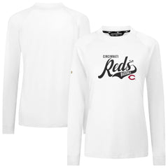 Cincinnati Reds Levelwear Women's Slender Glide T-Shirt White