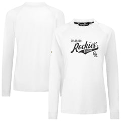 Colorado Rockies Levelwear Women's Slender Glide T-Shirt White
