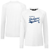 Los Angeles Dodgers Levelwear Women's Slender Glide T-Shirt White