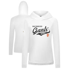 San Francisco Giants Levelwear Women's Slender Glide Raglan Hoodie White