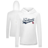 St. Louis Cardinals Levelwear Women's Slender Glide Raglan Hoodie White