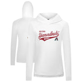 Arizona Diamondbacks Levelwear Women's Slender Glide Raglan Hoodie White