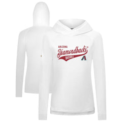 Arizona Diamondbacks Levelwear Women's Slender Glide Raglan Hoodie White