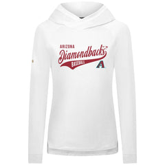 Arizona Diamondbacks Levelwear Women's Slender Glide Raglan Hoodie White