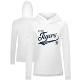 Detroit Tigers Levelwear Women's Slender Glide Raglan Hoodie White