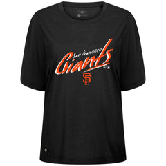 San Francisco Giants Levelwear Women's Bloom Sizzle T-Shirt Black
